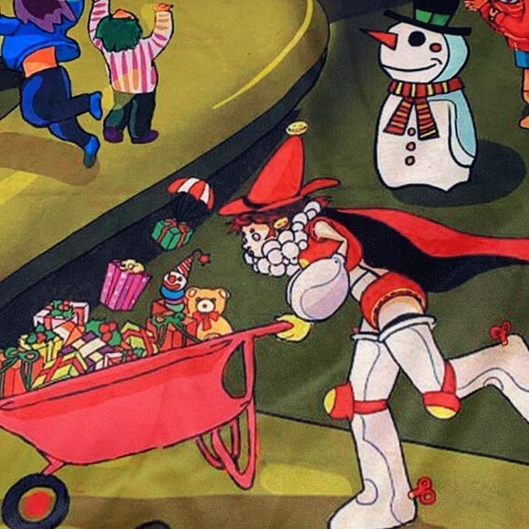 Men's Funny Circus Christmas 1/4 Zip Short Sleeve Holiday Shirt Size Medium - Picture 11 of 14